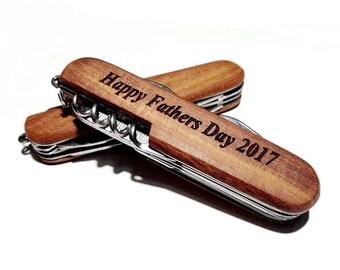 Happy Father's Day Engraved Pocket Knife Personalized Dad Present Father Gift Daddy Step Dad Stepfather Engraved Pocketknife Papa Old Man