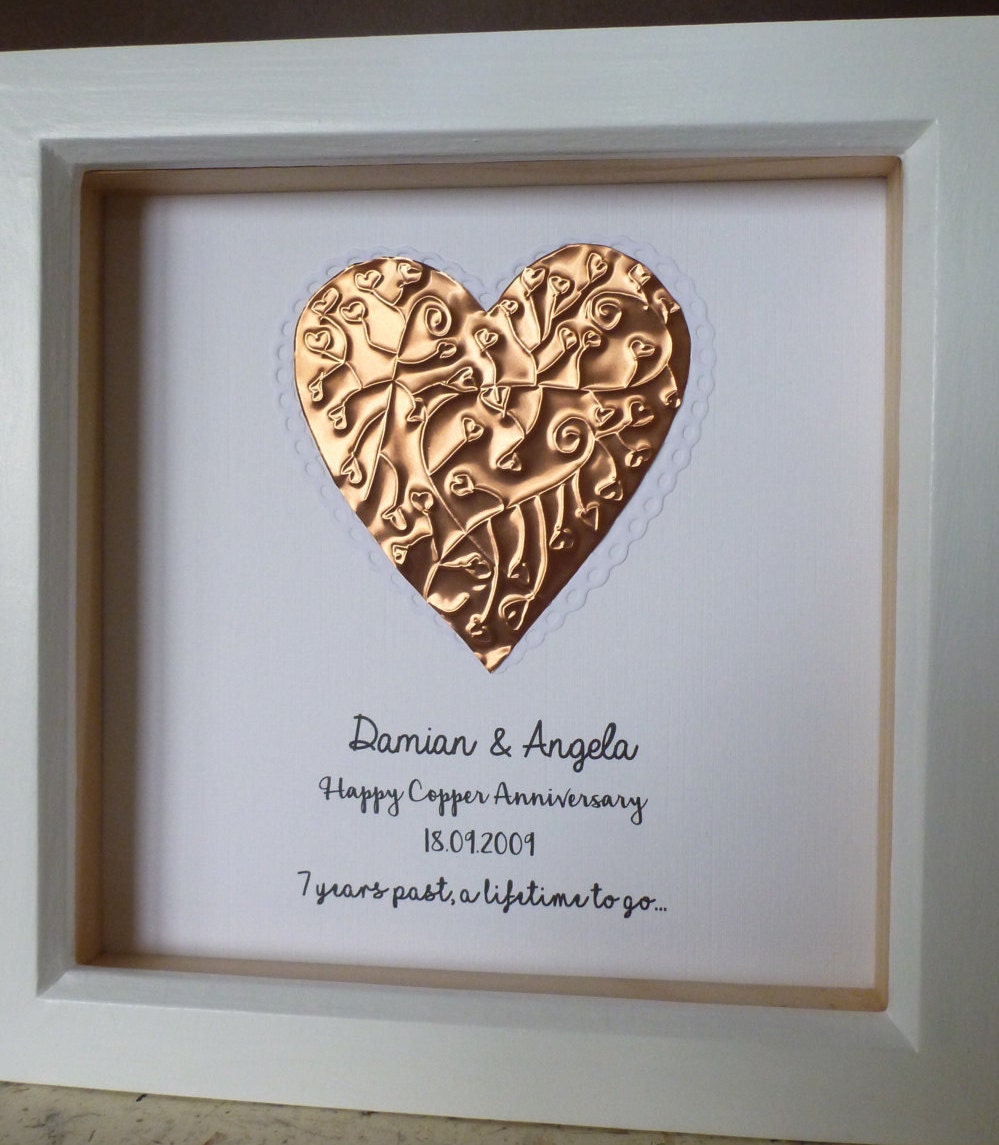 7th wedding anniversary gift copper anniversary gift 7th