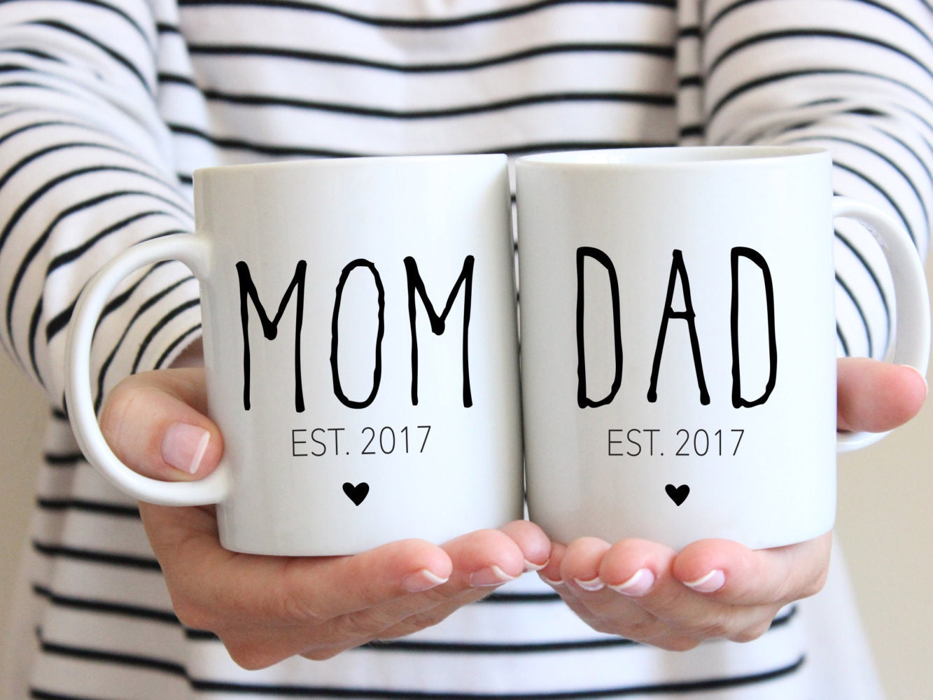 Dad gift New mom gift Pregnancy Announcement Mom and Dad