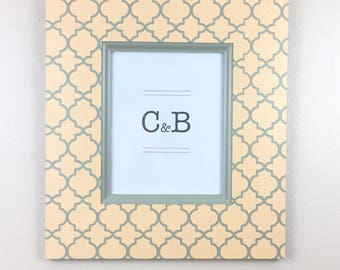 Handmade painted picture frame 8x10