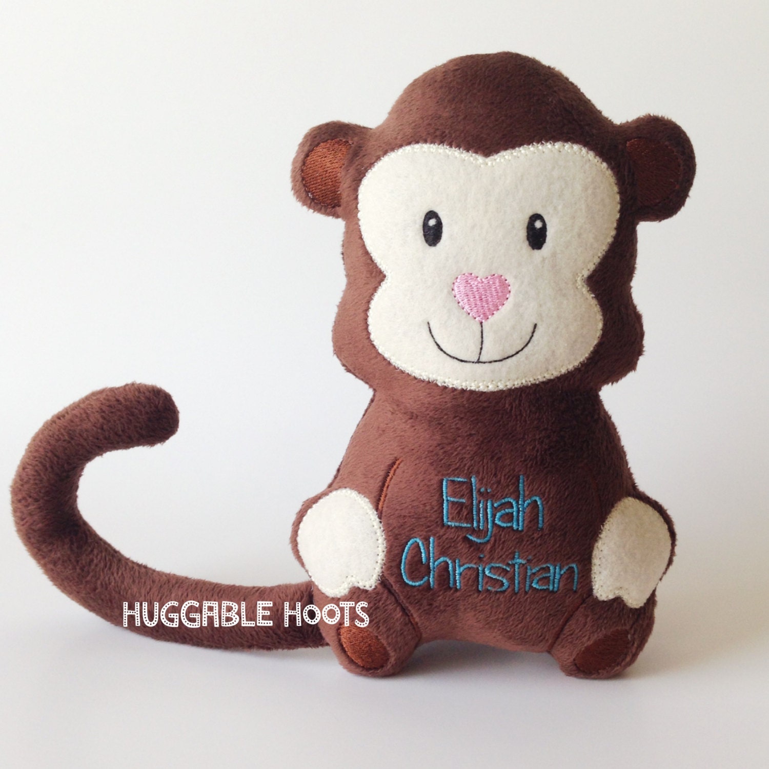 personalized stuffed monkey