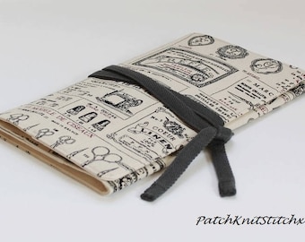 Sewing Tool Roll/Sewing Case/Sewing Utility Case/Fabric Sewing Roll/Sewing Travel Case/Fabric Tool Roll/Sewing Gift/Craft Organiser