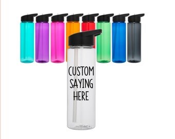 Custom Water Bottle // Custom Bottle // Personalized Bottle // Gym Bottle // Custom Sports Bottle // 24oz Bottle // Unique Gifts under 20