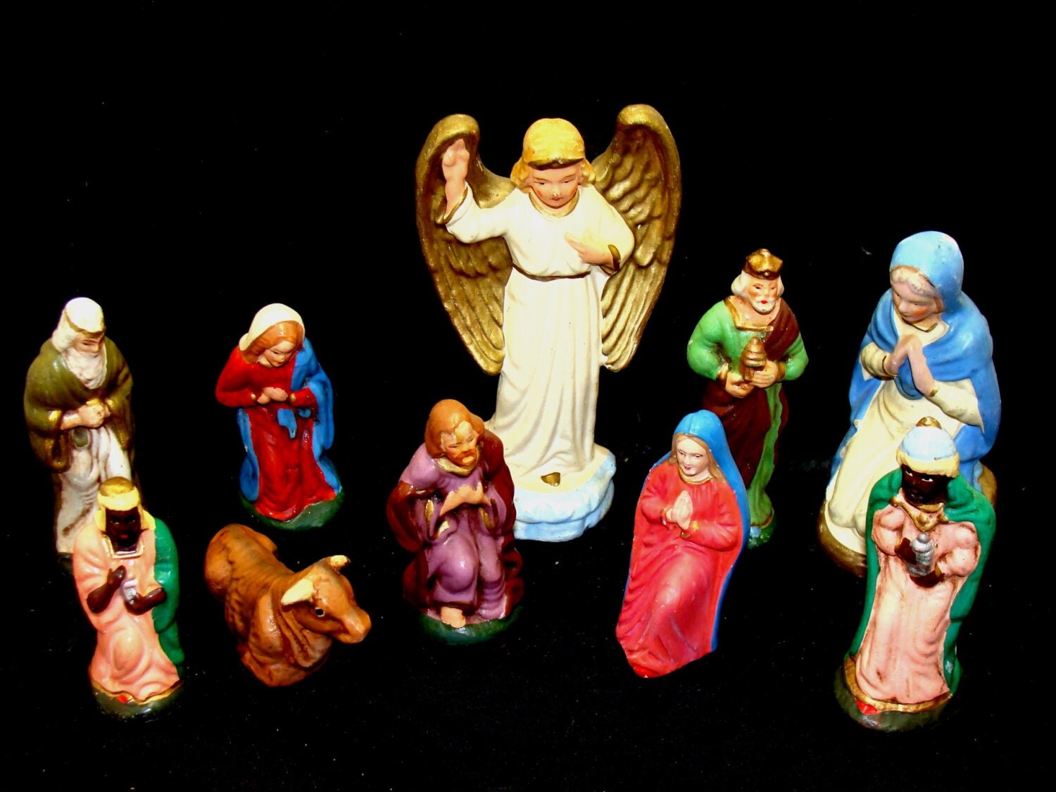 Vintage German nativity figuresOld germany religious