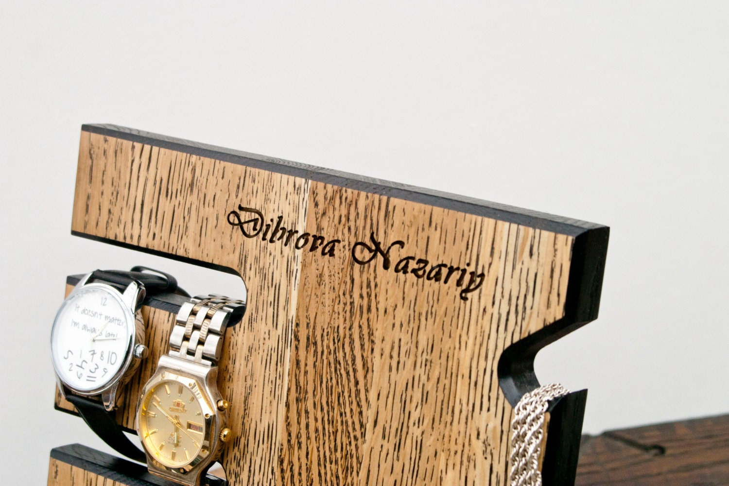 Wooden stand desk accessories wood iphone dock by DibrovaStore