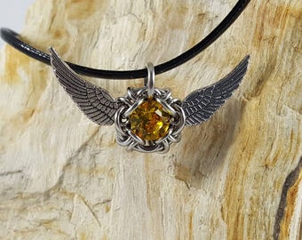 Golden Snitch - Harry Potter Chainmaille Pendant