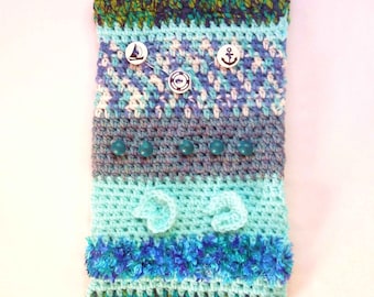 Twiddle muff, Fidget Mitt, Sensory muff for dementia, stroke, therapeutic stimulation, alzheimers. Fidget blanket, 11 ins long (28cm), men