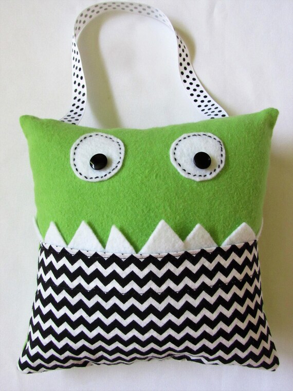 Monster Tooth Fairy Pillow Large Pocket 7.5 Square Fill