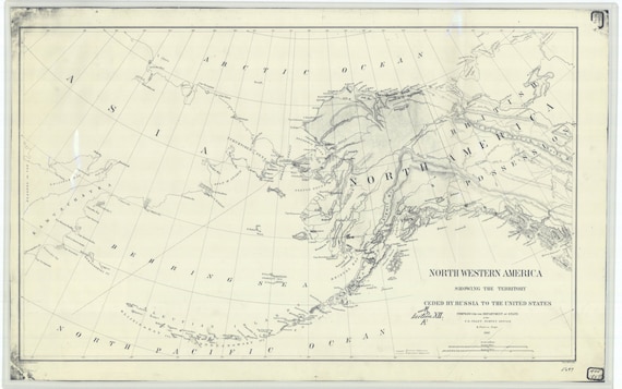 Alaska Map 1867