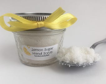 Lemon Sugar Scrub, Gift for her, Hand Scrub, Exfoliating Scrub, Natural Scrub, Skincare, Bath and Beauty, Exfoliating Scrub