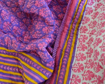 Unique Block Print Quilts- Quilts- Indian Quilts- Soft Fabric Quilts- Printed Quilts- Both Side Printed- Block Print Fabric- Indian Fabric