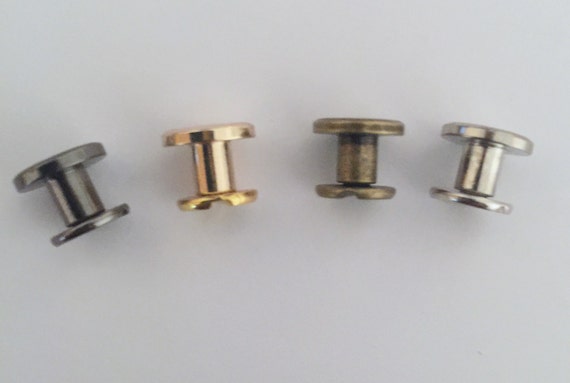 Gold Chicago Screws set of 10 by TheWoodenSeamstress on Etsy