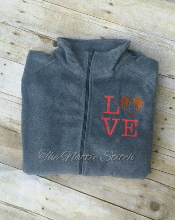 Horse Lover Jacket Women Fleece Jacket Full Zip by TheNattieStitch