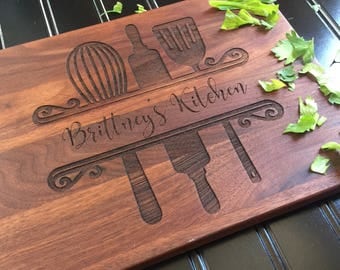 Cutting Board, Custom Cutting Board, Moms Kitchen, Christmas Gift, Gift for Mom, Gift for Her, Bride Gift, Womans Gift