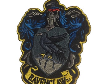 Harry Potter Ravenclaw Crest Wizarding World 4 1/2 Inches Tall Iron On Applique Patch