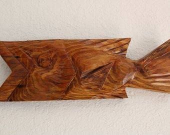 Wooden Fish Wall Art wooden fish wall art | etsy Wooden Fish Wall Art wooden fish wall art | etsy