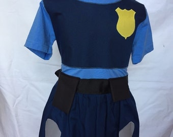 Officer Judy Hopps from Zootopia-inspired Comfy T-Shirt Dress, sizes 2 and 3