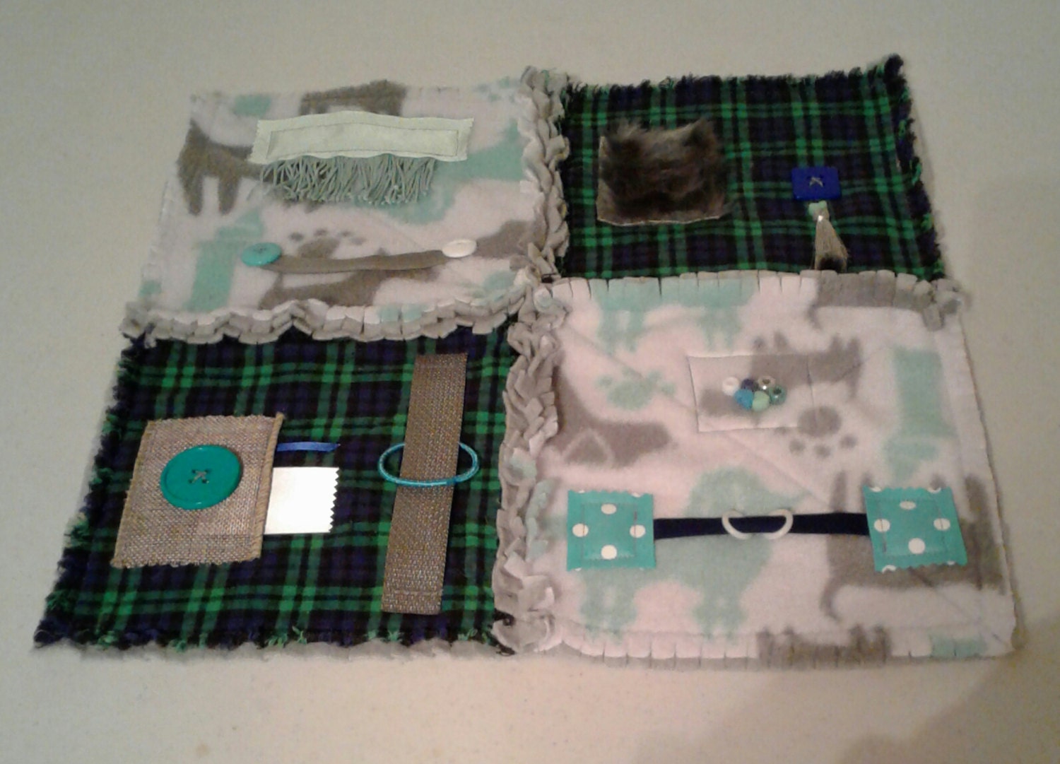 Fidget Mat for Alzheimer's Dementia Patients Rag Quilt