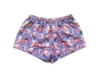 Stay Golden footy shorts golden girls print for lads and ladies