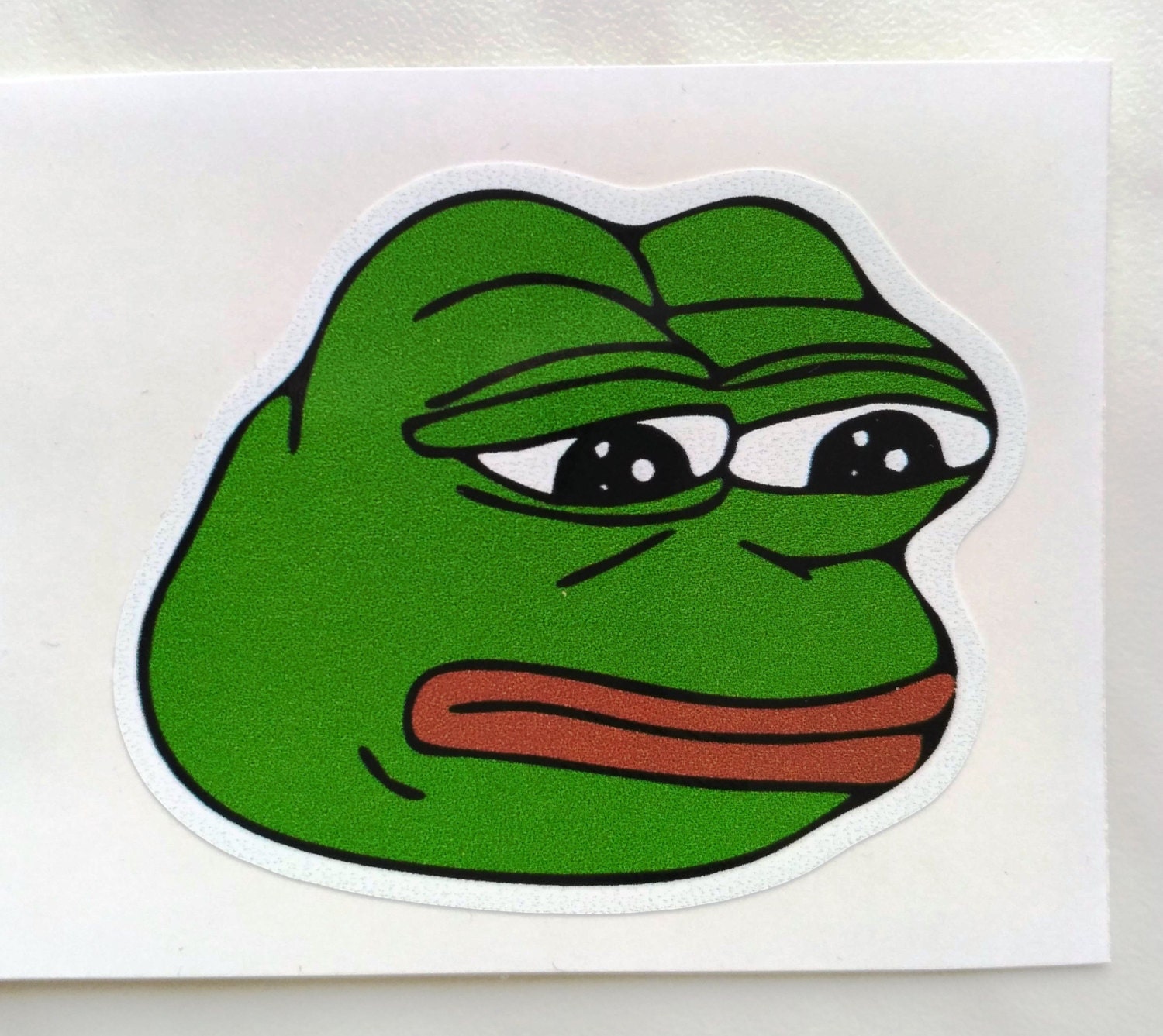 Vinyl Sticker 1. Pepe sticker frog sticker. Tumblr vinyl