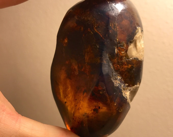 Baltic Amber Specimen- Natural Amber from Poland- A Grade Real Amber- Amber \ Baltic Amber \ Amber Crystal \ Teething Crystal \ Raw Amber