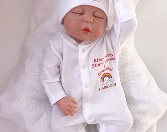 Rainbow Baby Clothes, baby shower gifts, Rainbow baby, baby Girl clothes, Baby boy clothes, baby Rompers, Baby Hats, Rainbow babyshower gift