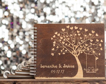 Swing Customized 8.5 x 11 Notebook, Album, Photo Booth Scrap Book, Wedding Album, Anniversary Gift