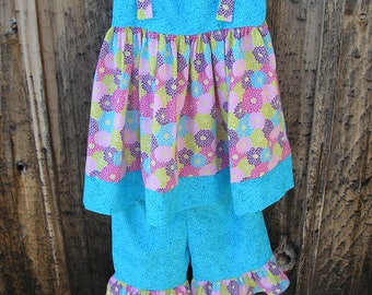 Sundress with Ruffled Pants