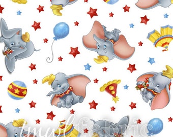 Woven Fabric - Disney Dumbo Circus - Fat Quarter Yard +