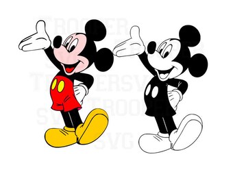 Mickey Mouse svg file, Disney svg cut file, silhouette file,