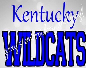 kentucky wildcats svg dxf