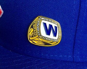 World Series Ring pin - Hat Pin - Cubs pin - Cubs hat pin - Chicago pin - W Flag - Chicago Cubs pin - lapel pin