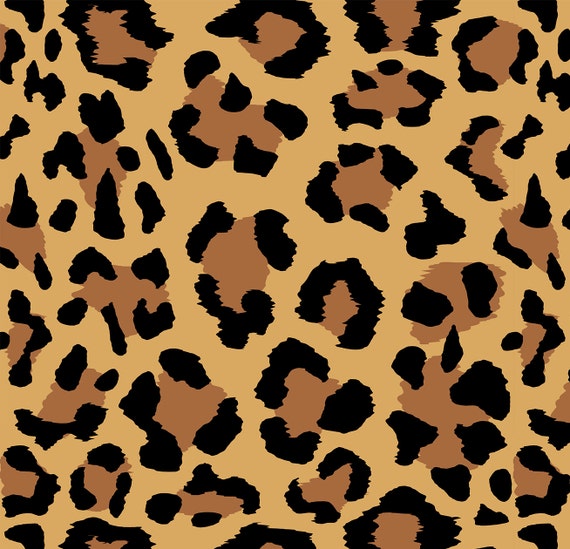 12 x 12 Inch Leopard Craft Vinyl Sheet Permanent Adhesive 3-5