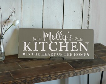 Personalized Kitchen Sign for Home and Wall Decor Makes an