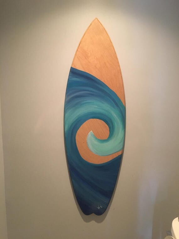 Painted surfboard painted surf board replica surfboard
