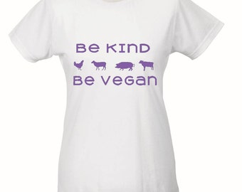 Vegan T shirt, Women's vegan top, animal t shirt, cute vegan t shirt, vegan for the animals, vegan clothes, gifts for vegan, vegan birthday