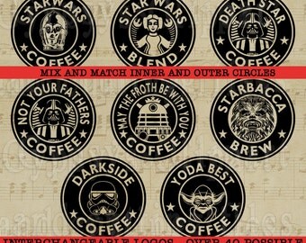 Coffee svg,Starwars svg, Mug Clipart, Coffee Mug design, coffee logo, T Shirt Design, Cutting file, or Clipart, png, svg,ai,eps, dxf