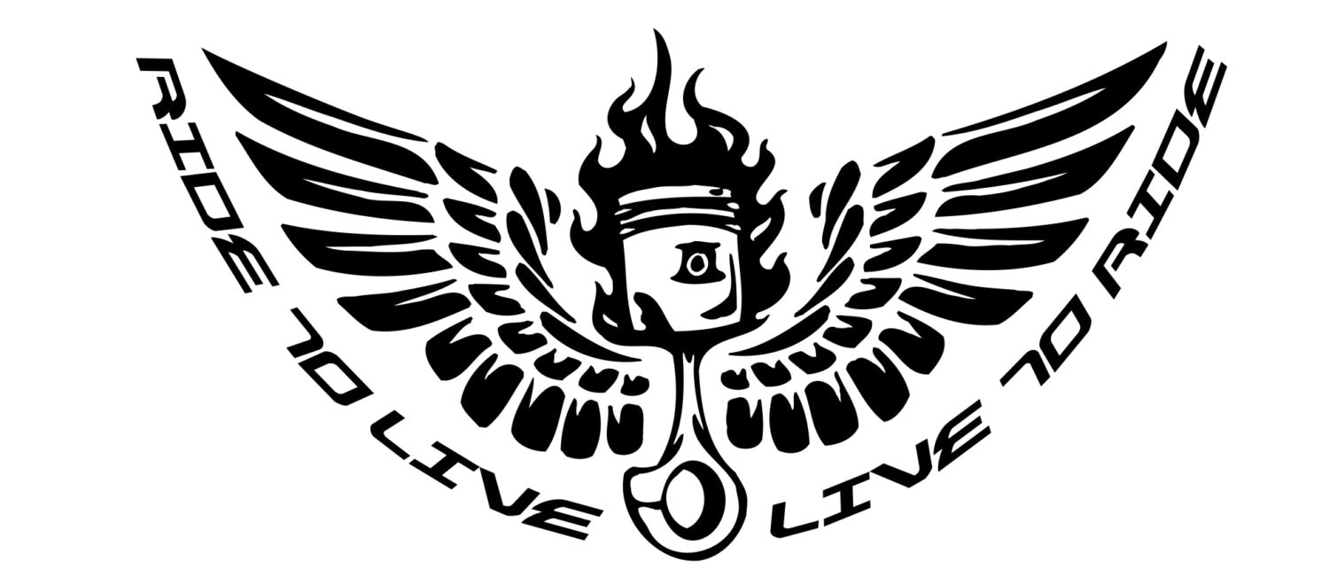 Download Ride to Live and Live to Ride Die Cut Vinyl Sticker / Decal