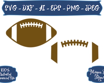 Football SVG - Sports Balls SVG - Football Outline SVG - Sports svg - Football - Files for Silhouette Studio/Cricut Design Space
