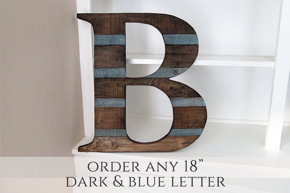 Rustic Home Decor Reclaimed Wood Wood Letter Wall Letter