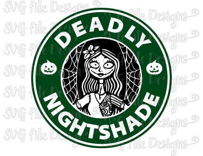 Deadly Nightshade Nightmare Before Christmas by SVGFileDesigns