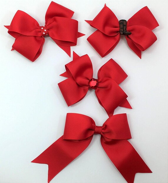 Red Boutique Hair Bows Hair Bows For Girls Hair Clips Girls