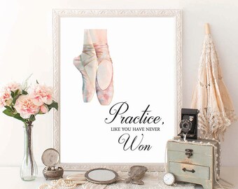 PRINTABLE Art, Ballerina Art Print, Ballet Art Print, Dancer Art Print, Tutu Print, Dancer Wall Art, Ballet Wall Art, Girls Room Ballet
