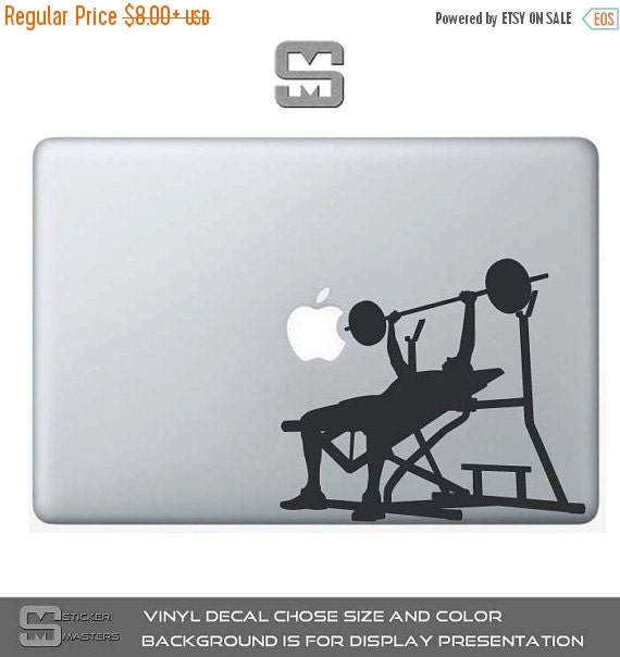 ON SALE Bench Press Decal Workout Sticker By StickerMasters