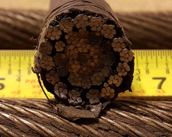 Blacksmith Cable Steel Cable Knife Making Damascus 3/4 inch Diameter TOOL Steel Knife Supplies