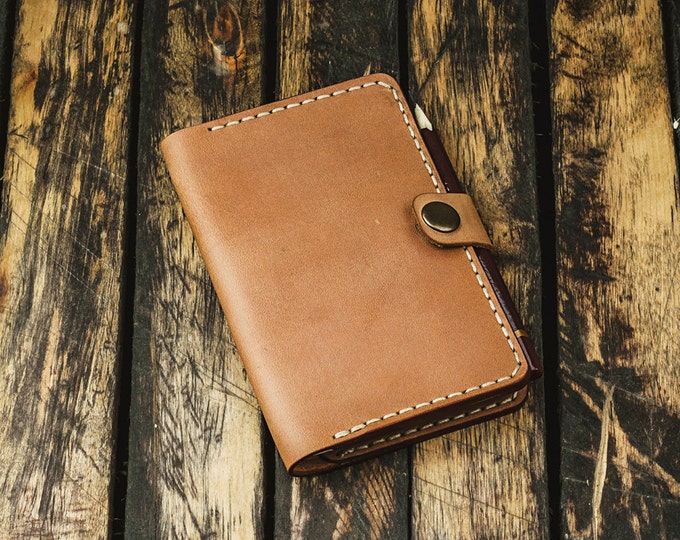 Personalized Field Notes cover - Field Notes cover - Field Notes leather cover - Custom Field Notes holder - Cardholder