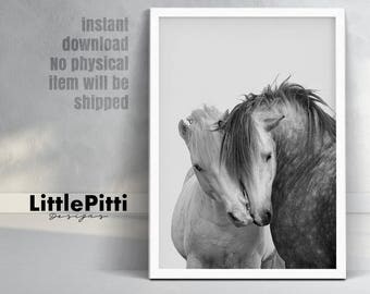 Horse print, horse art, Black and White Photography, horse painting, horse decor, equestrian art, equestrian print, equestrian decor, horses