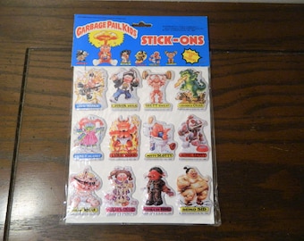 1986 Garbage Pail Kids Puffy Stickers Stick-Ons In Original Packaging GPK