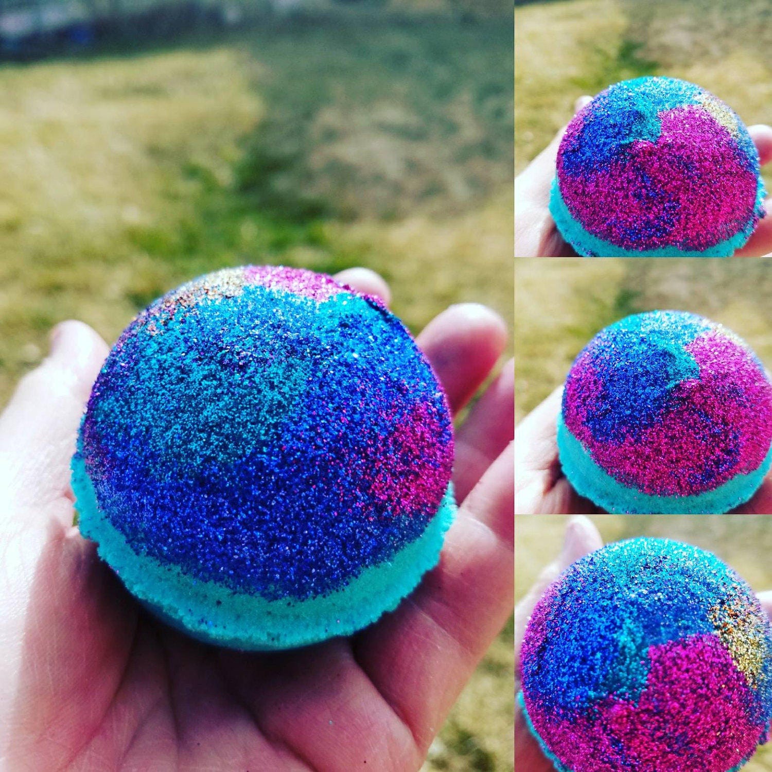 Teal Blue Bath Bombs. Teal Blue Bath Water. Bath Bombs. Blue