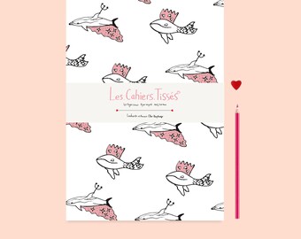 Notebook, Notebook A5 whale and Dolphin
